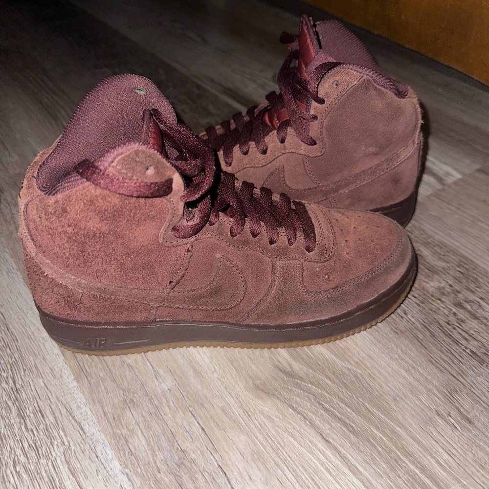 Nike Burgundy Suede Sneakers